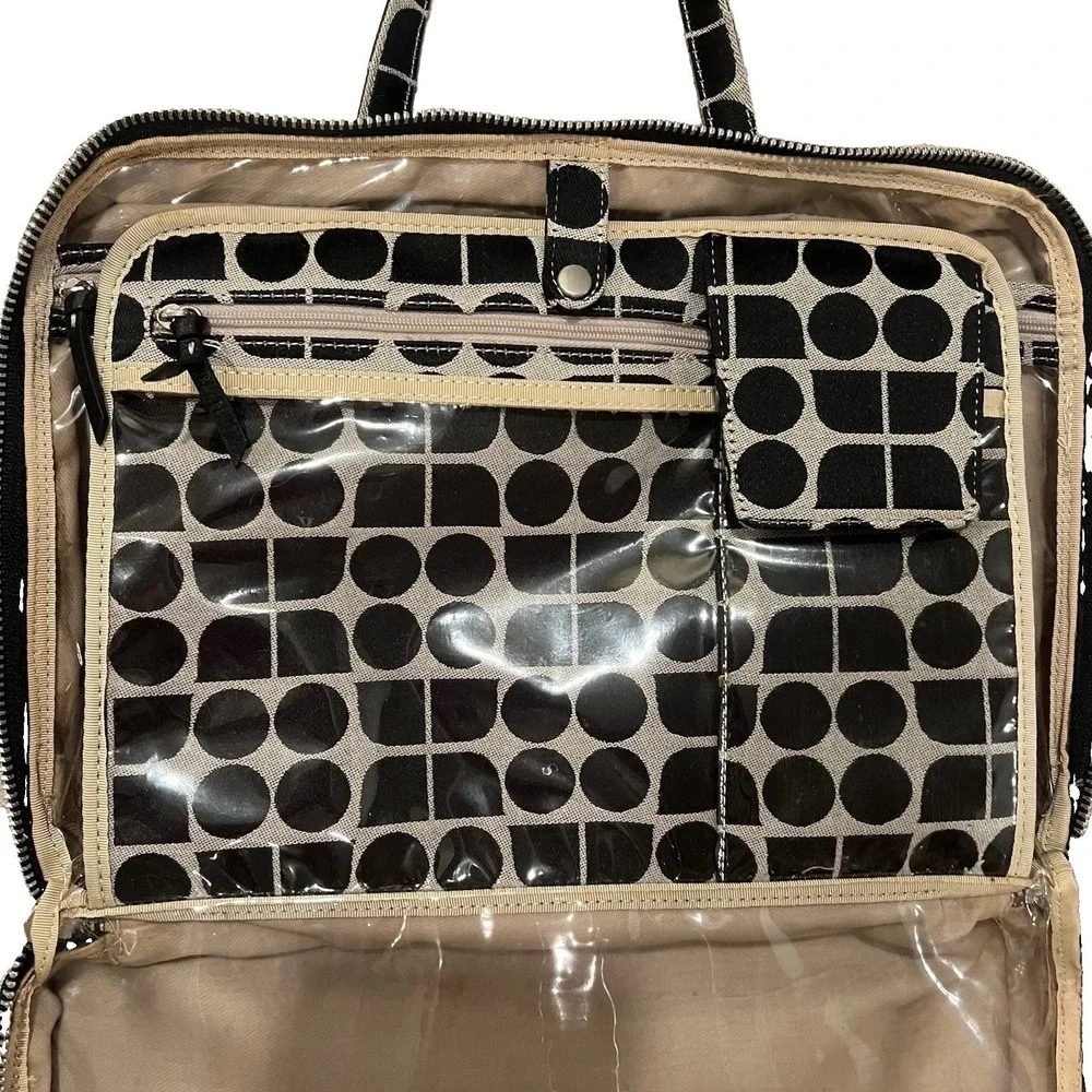 Kate Spade NY Vtg Dot Noel Y2K Travel Cosmetic Toiletry Bag Modern Designer
